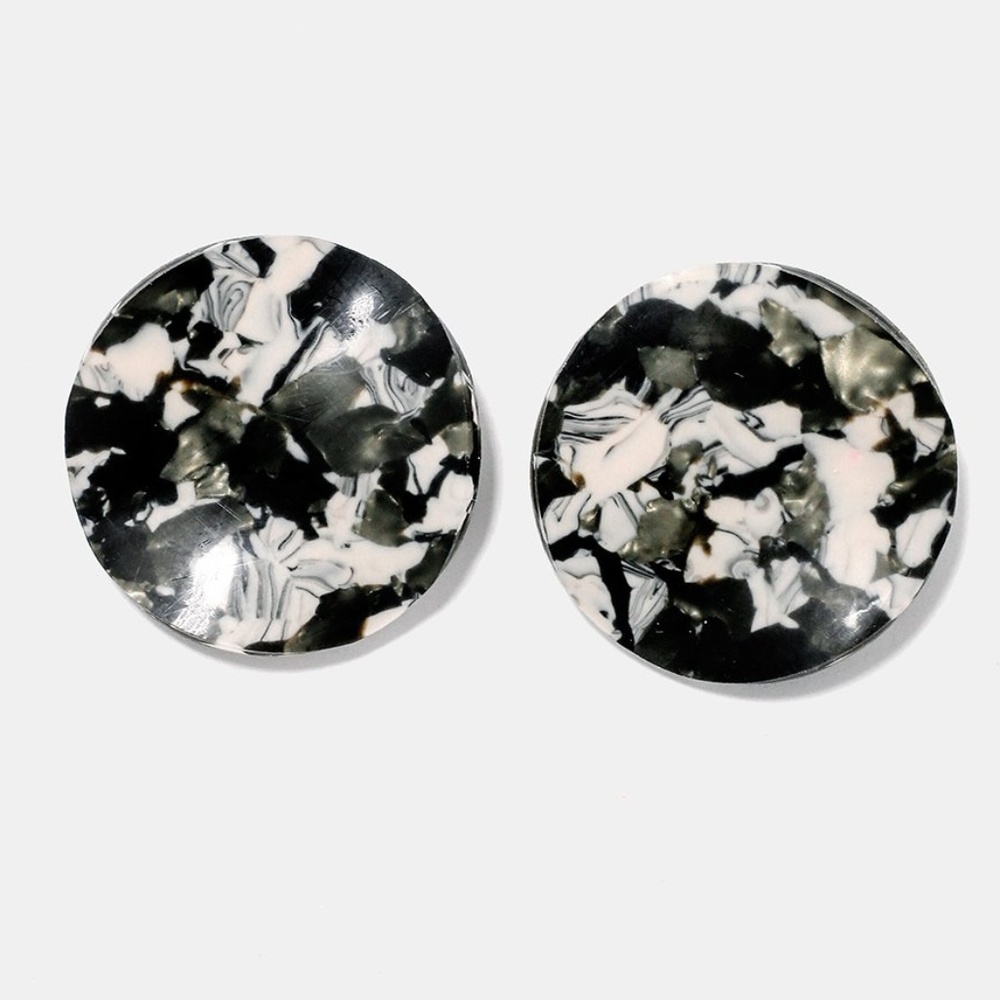 Acrylic Disc Earrings